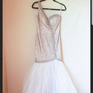 Sherri Hill Dress size 4 Mermaid One Shoulder
